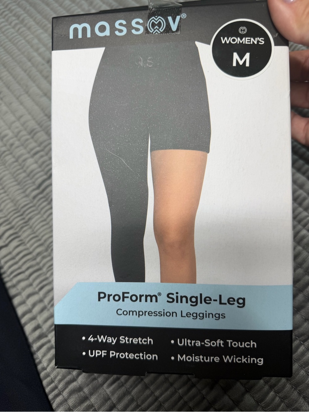 Single-Leg Athletic Tights - Black - Picture 4 of 4